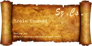 Szele Csanád névjegykártya
